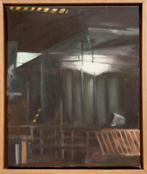 painting of urban renewal of Perth by Michelle Hyland