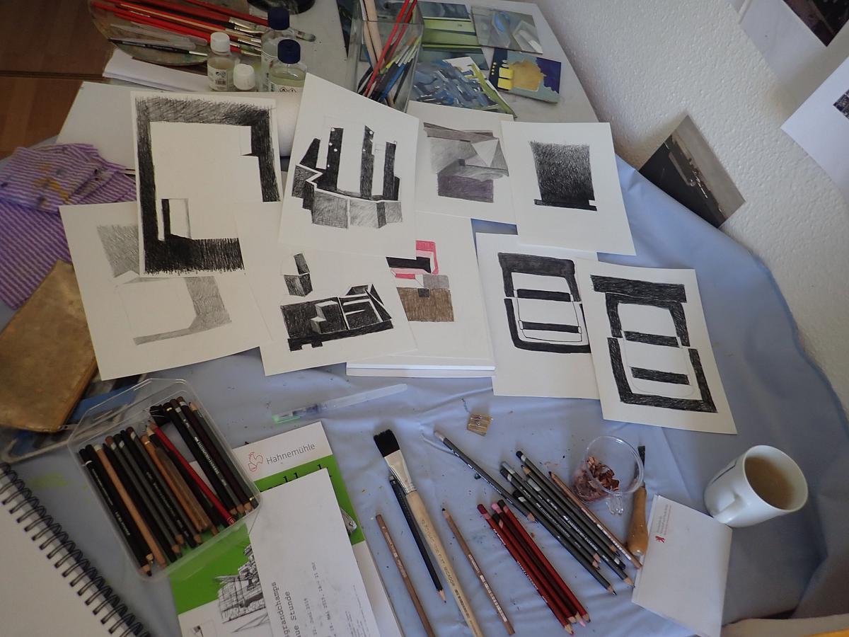 Drawing in Berlin 2019 Work in Progress, drawings, experiments, michelle hyland, artist in residence