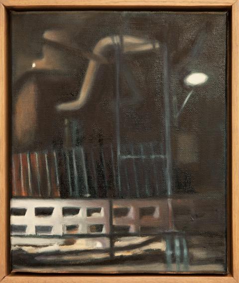 painting of urban renewal of Perth by Michelle Hyland