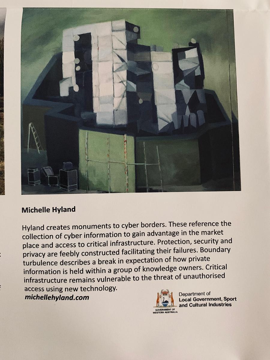 Opening tonight: Group exhibitionOn The Other sideSummer Group exhibition 2019 cyber security, cyber border, boundary turbulence, privacy, work in progress